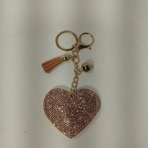 Crystal Heart Key Chain/Bag Charm